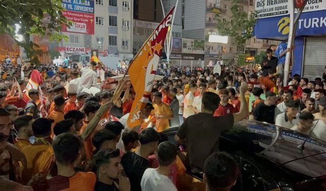 Diyarbakır, Şırnak ve Mardin’de Galatasaray’ın şampiyonluğu kutlandı