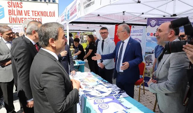 Rektör Levent Sivas'ta EBYÜ tanıtımında