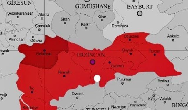 Tercan'da küçük çaplı iki deprem oldu