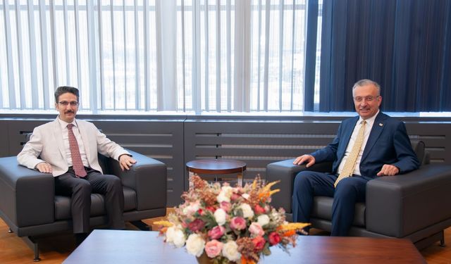 Erzincan Adli Yargı Adalet Komisyonu Başkanı Halil Odabaş Rektör Levent ile buluştu