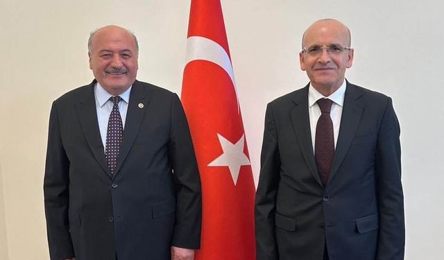 Milletvekili Karaman, Hazine ve Maliye Bakanı Mehmet Şimşek'i ziyaret etti