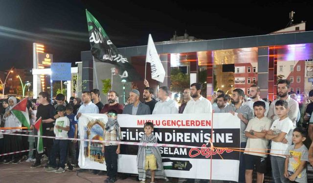 Muş’ta İsrail’in Gazze’ye saldırıları protesto edildi