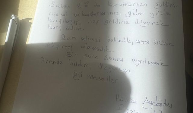 Validen kurum müdürüne mektup