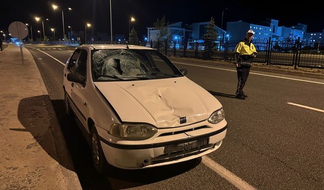 Yaya geçidinden geçerken otomobil çarpan üniversite öğrencisi ağır yaralandı