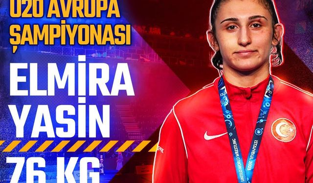 Erzincanlı milli sporcu Elmira Yasin’den altın madalya