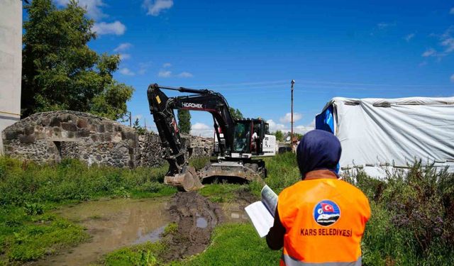 Kars’ta metruk binaların yıkımı sürüyor