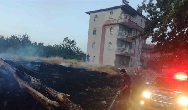 Malatya’da anız yangını