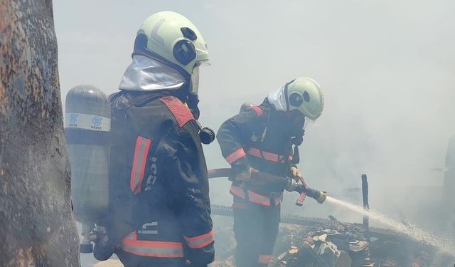 Malatya’da çatı yangını