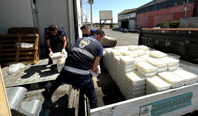 Şanlıurfa’da 8 ton bozuk peynir ve yumurta ele geçirildi