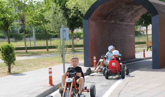 Serdivan Trafik Park’ta yaz tatili heyecanı başladı