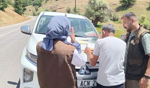 Tunceli'de kaçak balık avlayan 2 kişiye 10 bin 480 lira ceza