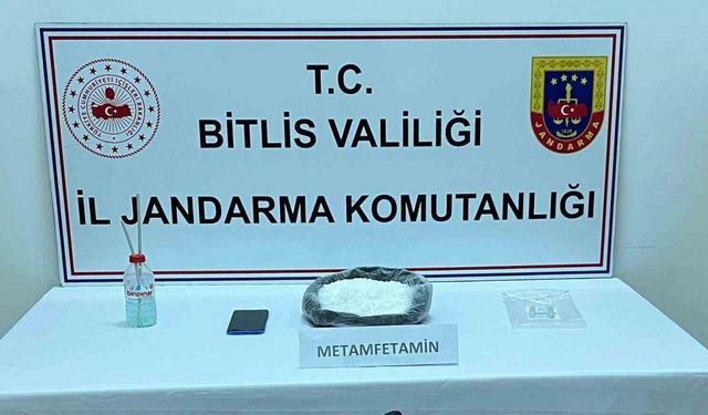 Bitlis’te 1 kilo 150 gram metamfetamin ele geçirildi