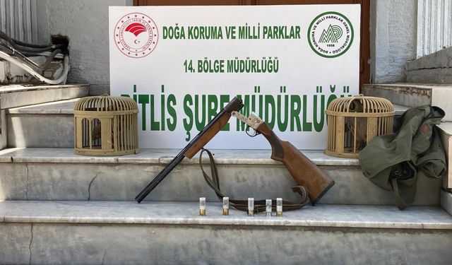 Bitlis'te keklik yakalayan kişiye 36 bin 412 lira ceza uygulandı