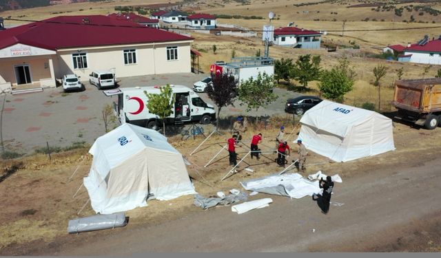 Elazığ'da "Deprem Saha Tatbikatı" yapıldı