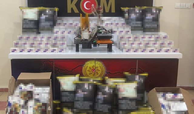 Erzincan’da 2 milyon 550 bin makaron ele geçirildi