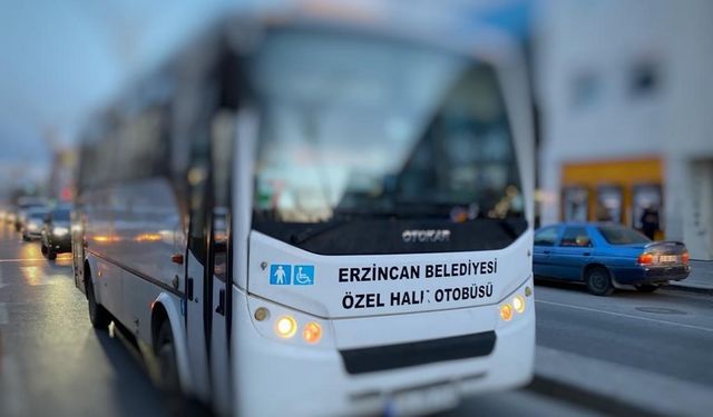 Erzincan’da özel halk otobüsü ücretlerine zam