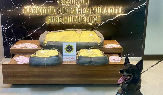 Erzurum'da 12 kilo 285 gram uyuşturucu ile yakalanan şüpheli tutuklandı