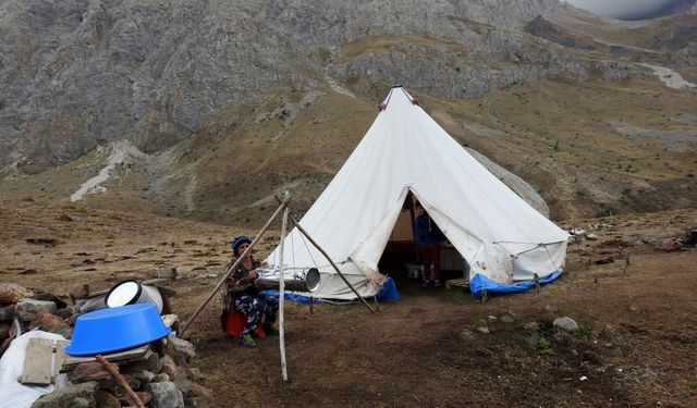 Göçebe hayatların çadırda yaşam mücadelesi