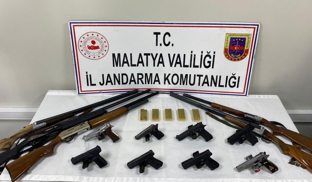 Malatya'da silah ticareti yapan 6 şüpheli yakalandı