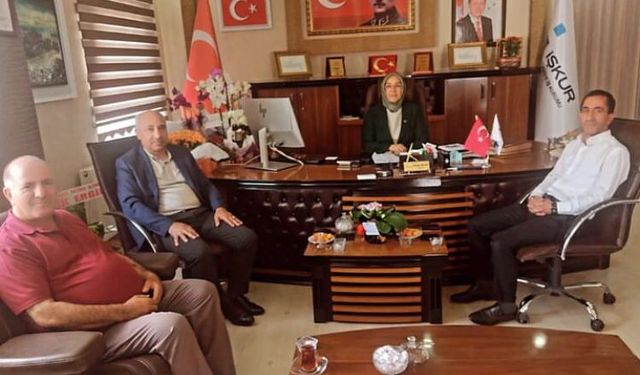 MHP Van İl Başkanı Güngöralp, İŞKUR Müdürü Biçek'i ziyaret etti