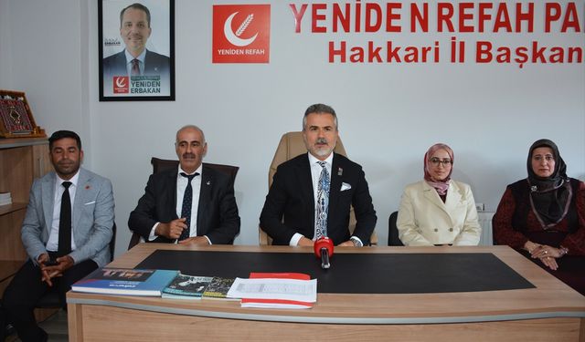 Yeniden Refah Partisi Genel Başkan Yardımcısı Kılıç, Hakkari'de konuştu: