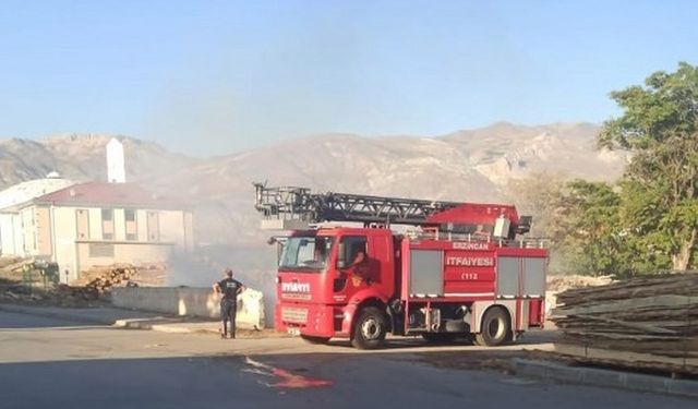 Erzincan Keresteciler Sitesi bir kez daha felaketin eşiğinden döndü; Bölgede bir yangın daha çıktı!