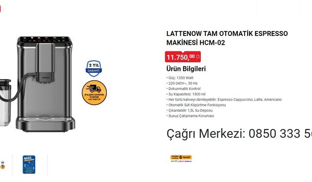 BİM’de 25 Eylül’de Satışa Sunulacak Olan Lattenow Tam Otomatik Espresso Makinesi Alınır mı? Gerçek Kullanıcı Yorumları..