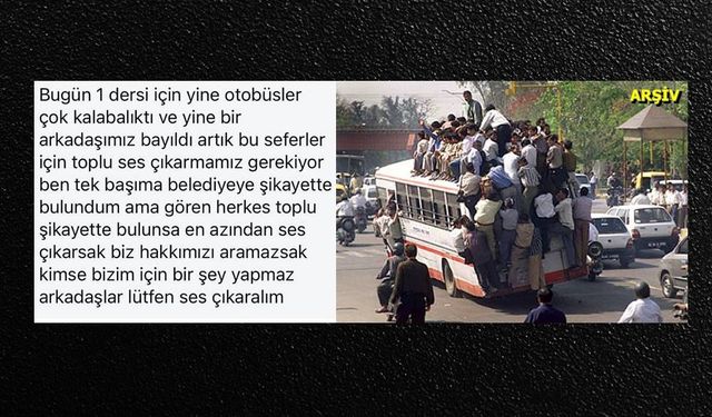 EBYÜ'de Kalabalık Otobüs Krizi! "Öğrenciler hayatlarının tehlikede olduğunu söylüyor"