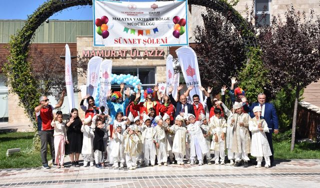 Elazığ'da 20 çocuk için sünnet şöleni düzenlendi