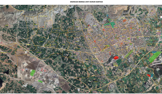 Erzincan’da Afet Toplanma Alanları Belirlendi