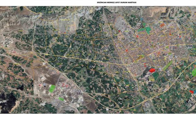 Erzincan’da afet ve acil durum için toplanma alanları belirlendi