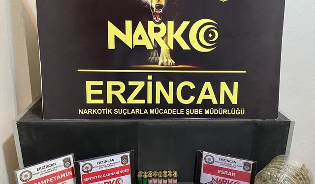 Erzincan’da uyuşturucu operasyonunda yakalanan zanlı tutuklandı