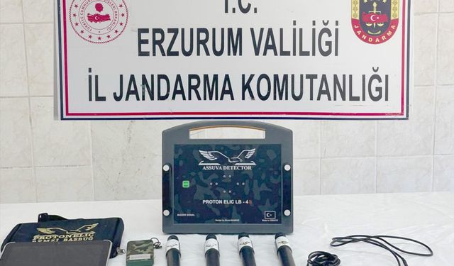 Erzurum'da izinsiz kazı yapan 3 şüpheli suçüstü yakalandı