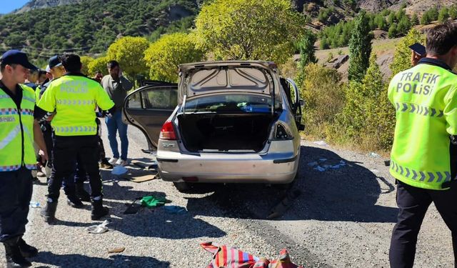 Malatya'da yön levhasına çarpan otomobildeki 3 kişi yaralandı