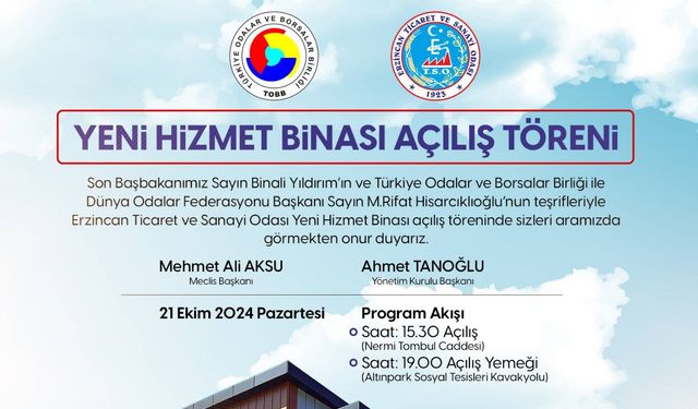 Erzincan'da o binanın açılış tarihi belli oldu!