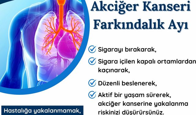 Dünyada en sık görülen kanser Akciğer Kanseri!