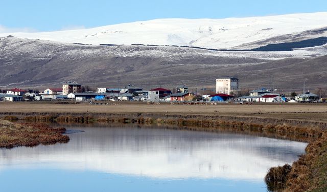 Ardahan’da Kar Yağışı Dağları Beyaza Bürüdü