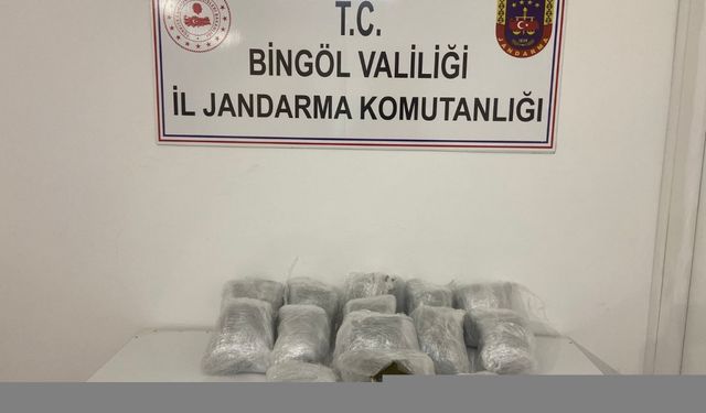 Bingöl'de uyuşturucu operasyonu: 19 kilo 930 gram esrar ele geçirildi