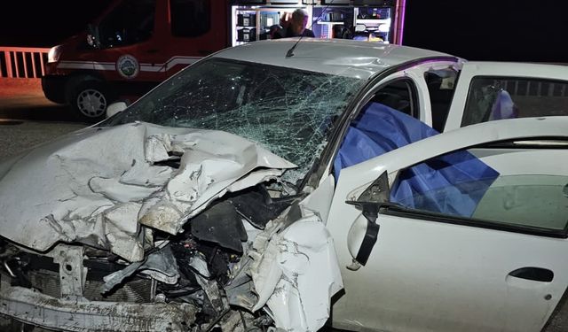 Iğdır'da otomobil bariyere çarptı 1 kişi öldü, 2 kişi yaralandı