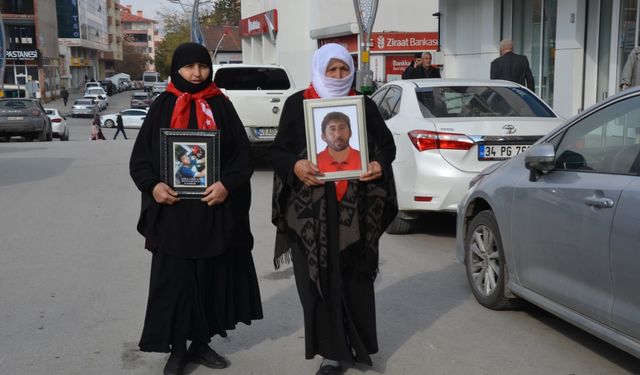 Muş'ta PKK'dan çocuklarını kurtarmak isteyen ailelerin eylemi devam ediyor