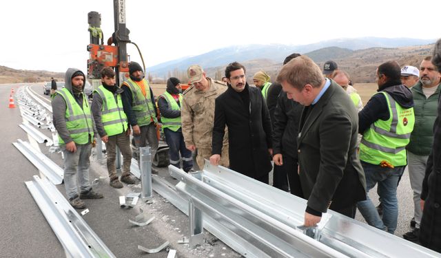 Erzincan Refahiye Karayolunda çalışmalar başladı