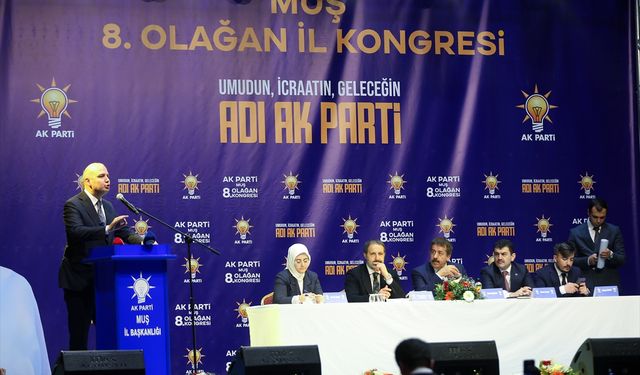 AK Parti Muş 8. Olağan İl Kongresi yapıldı