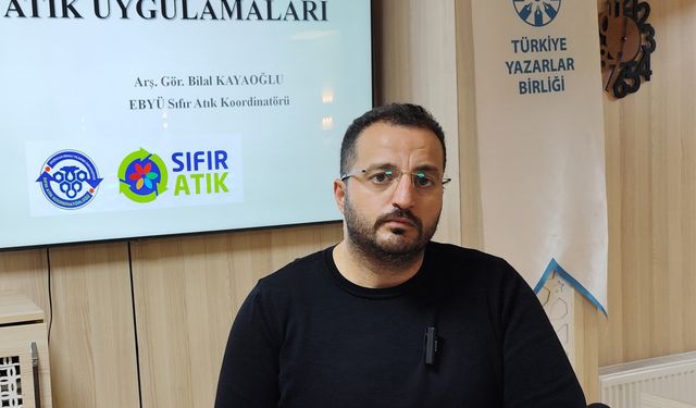 TYB Erzincan şubesinde  sıfır atık konuşuldu