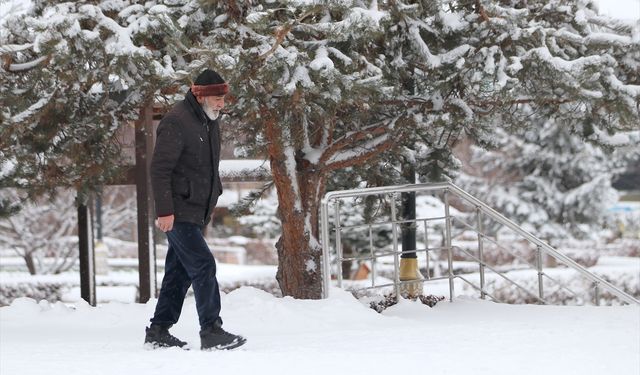 ERZURUM - Kar yağışı etkili oldu