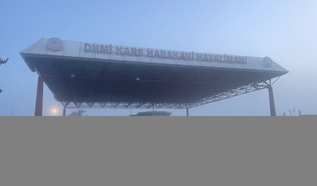 Kars'ta Yoğun Sis Nedeniyle Hava Ulaşımı Aksadı