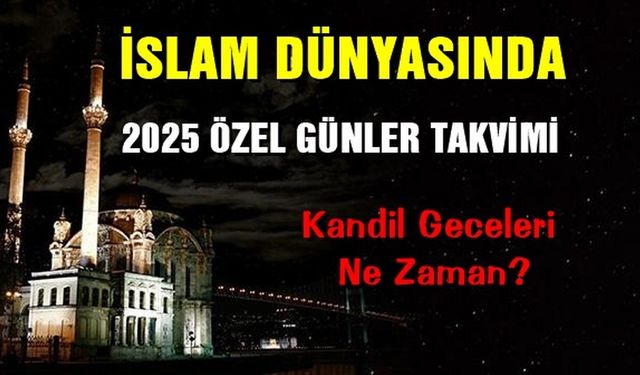 2025 yılı önemli günler takvimi