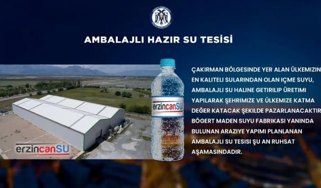 Erzincansu Projesi Şehre Can Suyu Olacak!