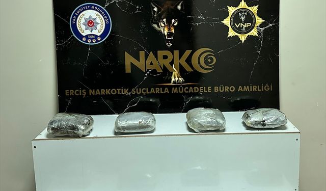 Van Erciş'te 8 Kilo 750 Gram Esrar Ele Geçirildi: Bir Şüpheli Gözaltına Alındı