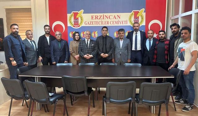 Erzincan Gazeteciler Cemiyeti’ne Anlamlı Ziyaret: Kurum Müdürlerinden Basına Destek Mesajı