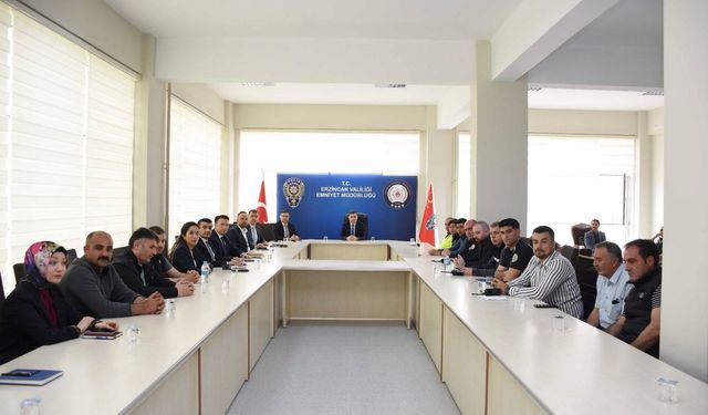 Erzincan'da güvenlik iş birliği toplantısı gerçekleştirildi